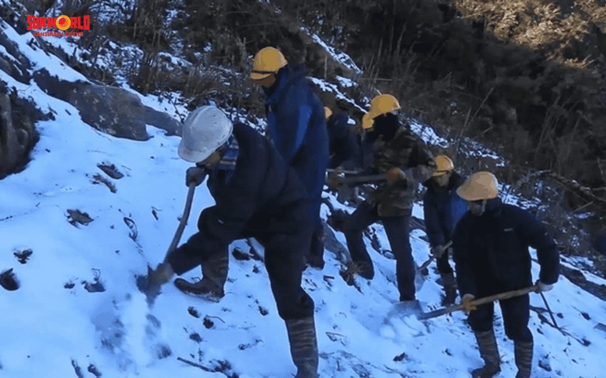 cách thi công cáp treo fansipan​